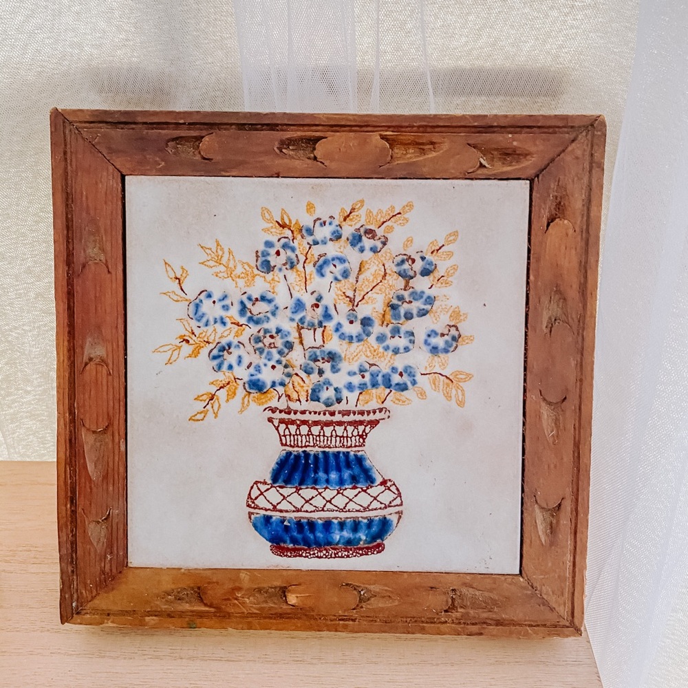 Vintage Italian Wooden Trivet - Picture 1 of 2
